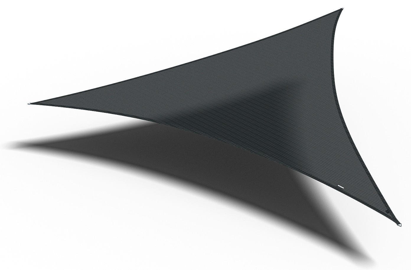 Gardenson Sonnensegel Schwarz 500x1x500 cm
