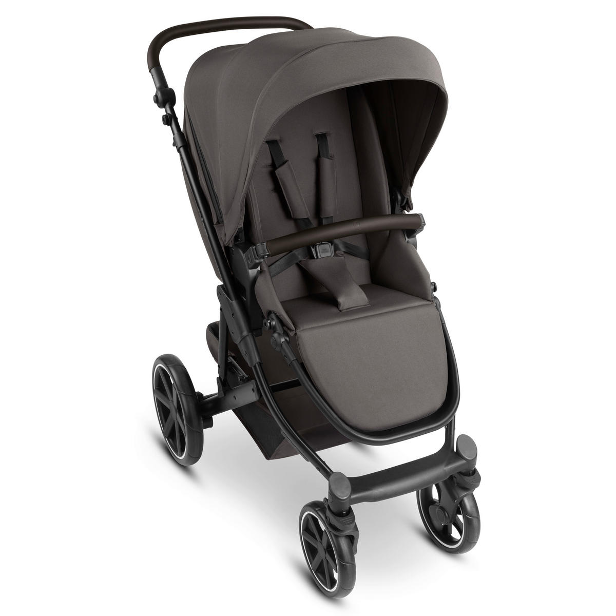 KINDERWAGENSET  Sierra All in One  Nut  - Anthrazit/Graubraun, Basics, Metall (58,5cm) - ABC Design