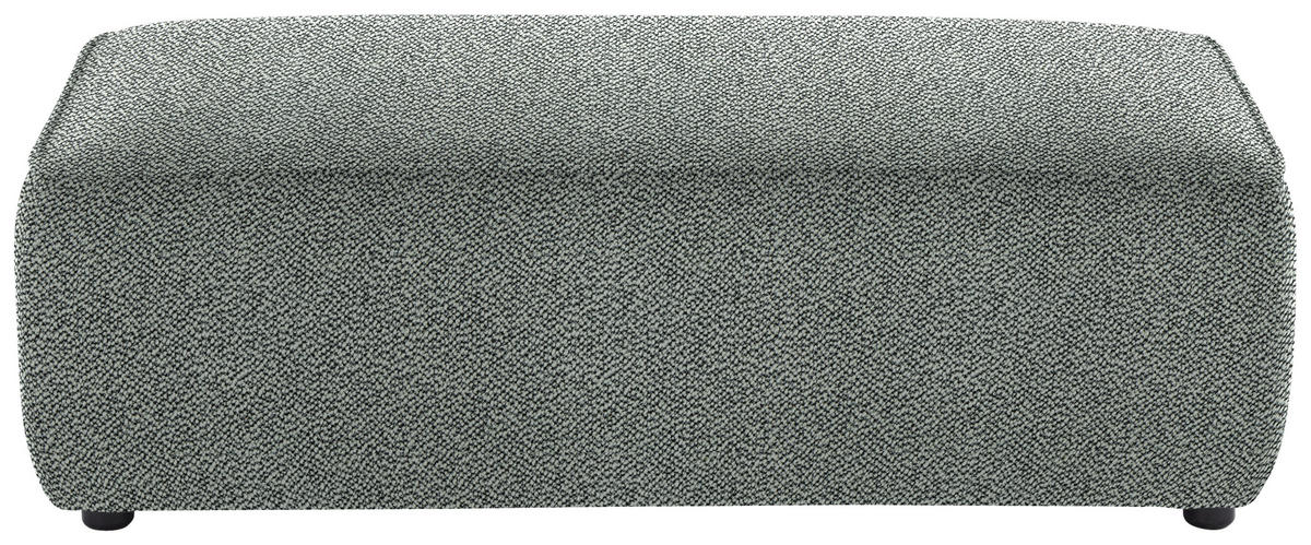 ECKSOFA in Flachgewebe Hellgrau  164/341 cm  - Hellgrau/Schwarz, Design, Kunststoff/Textil (164/341cm) - W.Schillig