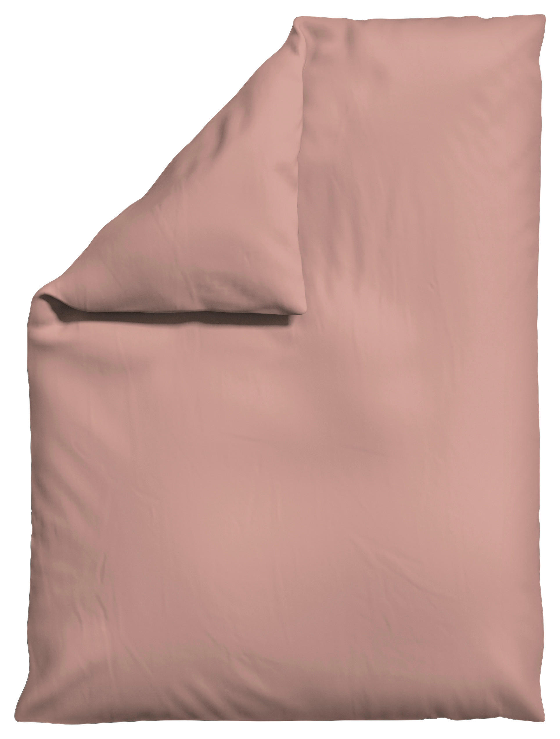 BETTDECKENBEZUG -teilig KNITTED JERSEY Jersey 155/220 cm  - Dunkelrosa, Basics, Textil (155/220cm) - Schlafgut