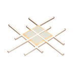 LED-DECKENLEUCHTE 53,5/53,5/4,5 cm   - Silberfarben, Basics, Kunststoff/Metall (53,5/53,5/4,5cm) - Boxxx