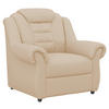 SESSEL in Lederlook Beige  - Beige/Schwarz, Konventionell, Kunststoff/Textil (104/102/101cm) - Livetastic