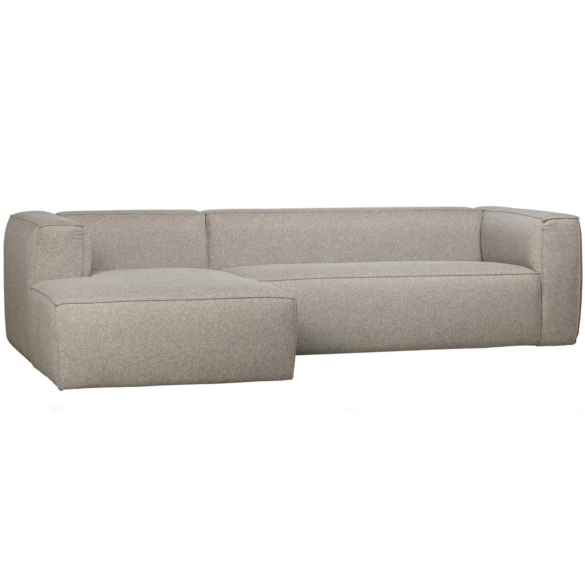 ECKSOFA Bean in Webstoff Hellgrau  175/305 cm  - Hellgrau, Design, Textil (175/305cm) - Livetastic