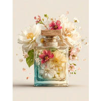 GLASBILD Stillleben, Blumen  - Multicolor, Basics, Glas (30/40/1.40cm) - Euroart