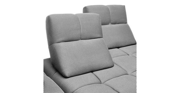 ECKSOFA in Struktur Grauweiß 233/313 cm - Grauweiß/Schwarz, Design, Kunststoff/Textil (233/313cm) - Emilio Belluti
