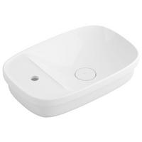 WASCHBECKEN  - Weiss Hochglanz, Basics, Stein (58/14,8/38cm) - Dieter Knoll