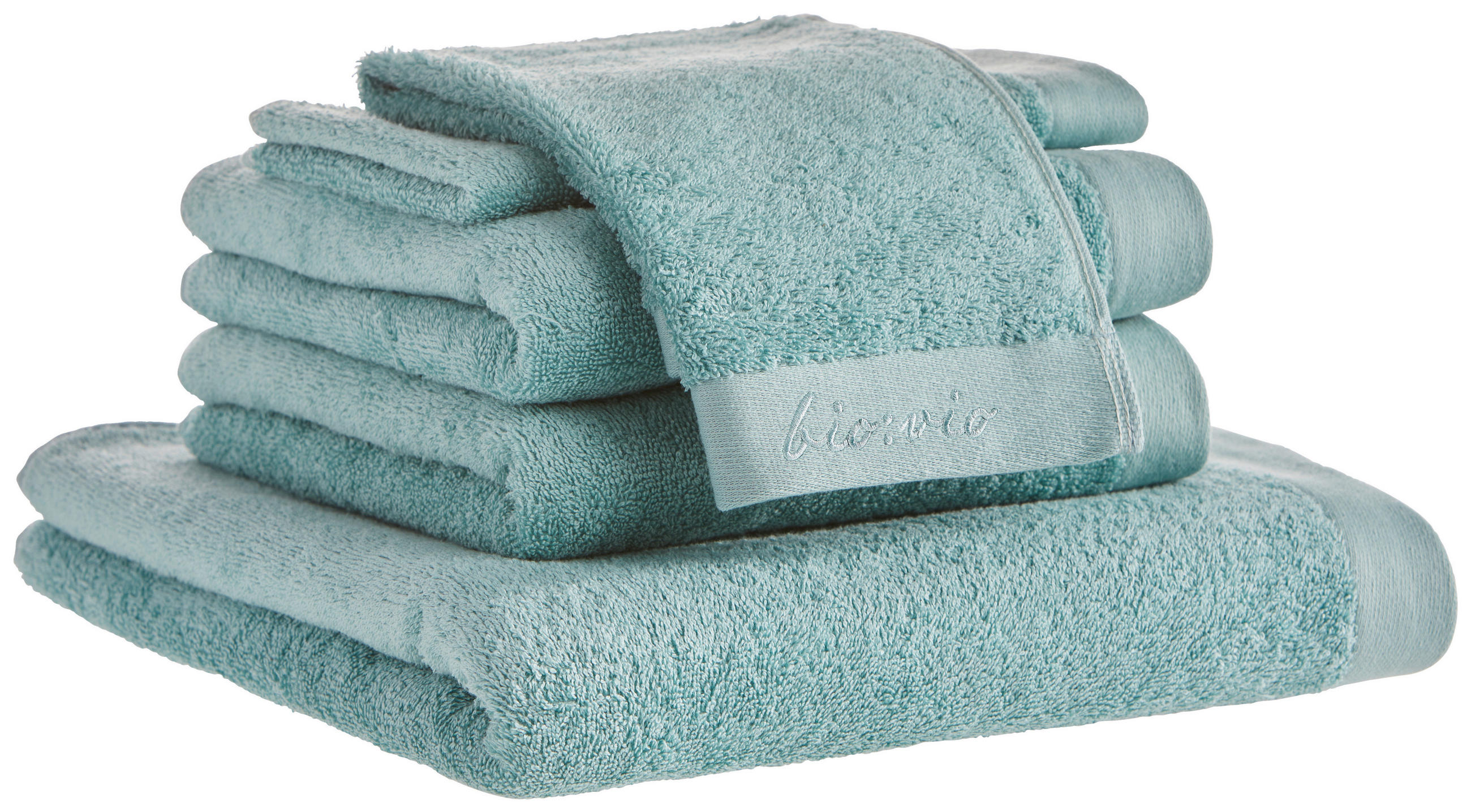 FROTTIERSET Davila Türkis 5-teilig  - Türkis, Basics, Textil - Bio:Vio
