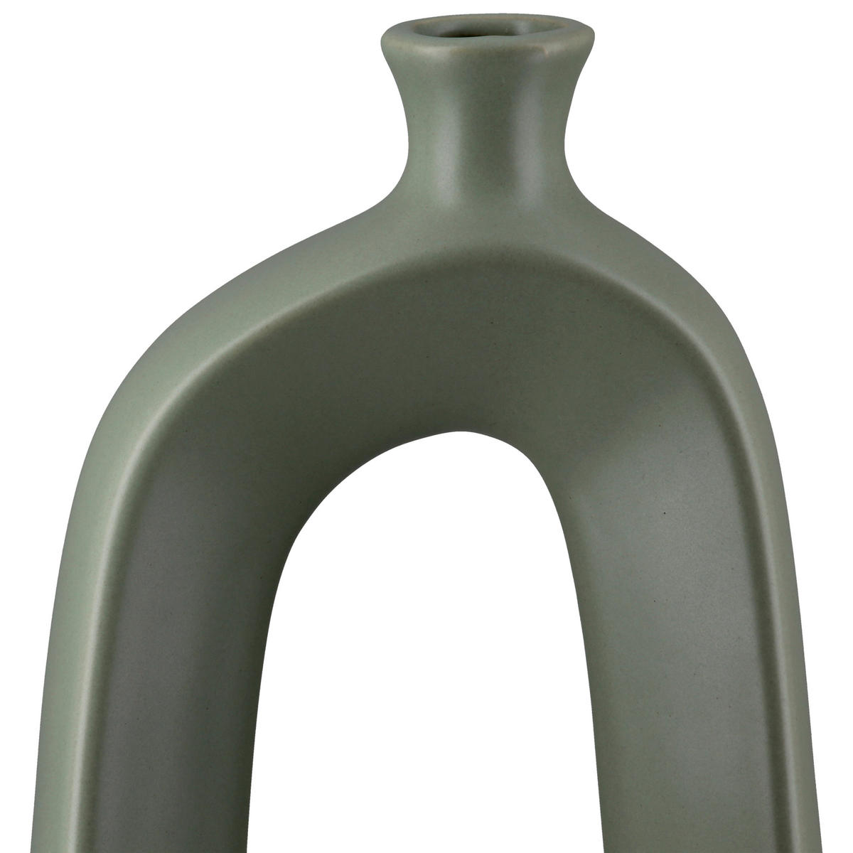 DEKOVASE  - Grün, Trend, Keramik (14/32,5/6cm) - Ambia Home