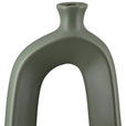 DEKOVASE  - Grün, Trend, Keramik (14/32,5/6cm) - Ambia Home