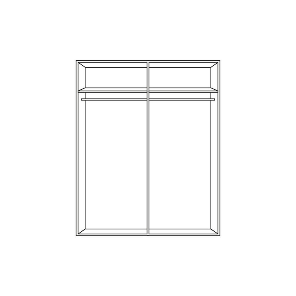 Thumbnail - Jutzler Drehtürenschrank, Creme, Hellbraun, Holzwerkstoff, 2 Fächer, 203x220x59 cm, Typenauswahl, Beimöbel erhältlich, u...