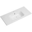 WASCHBECKEN 101/2/46 cm  - Weiß, KONVENTIONELL, Stein (101/2/46cm) - Xora