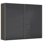 SCHWEBETÜRENSCHRANK 271/223/68 cm 2-türig Graphitfarben, Schwarz  - Alufarben/Graphitfarben, Design, Glas/Holzwerkstoff (271/223/68cm) - Xora