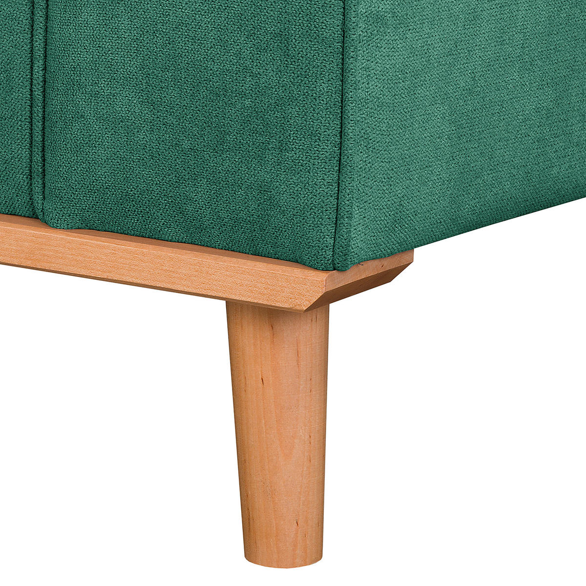3-SITZER-SOFA in Mikrofaser Mintgrün  - Wengefarben/Mintgrün, Design, Holz/Textil (193/86/87cm) - Livetastic