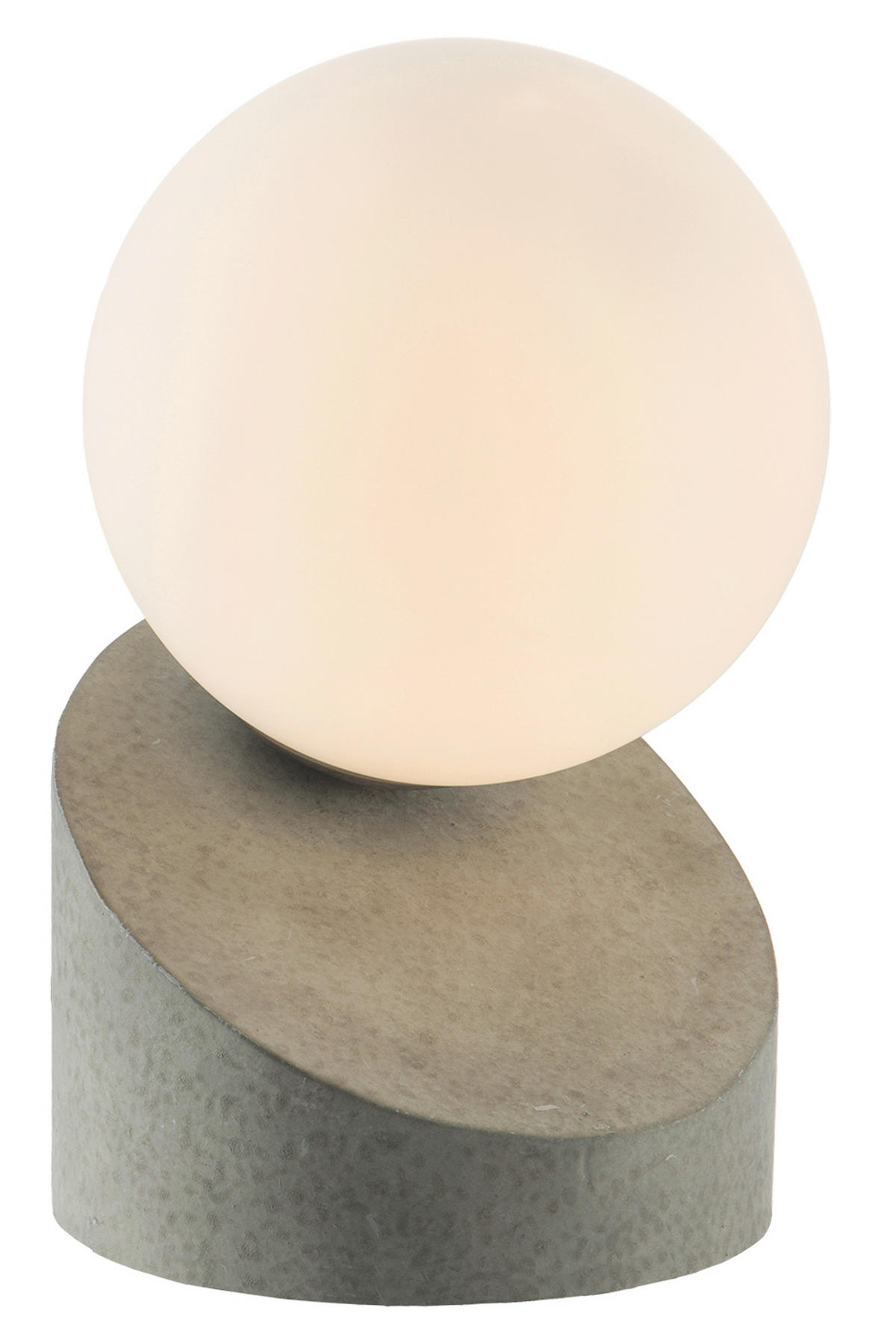 LED-TISCHLEUCHTE 10/16 cm   - Dunkelgrau/Weiß, Design, Glas/Metall (10/16cm) - Novel