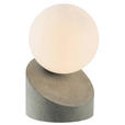 LED-TISCHLEUCHTE 10/16 cm   - Dunkelgrau/Weiß, Design, Glas/Metall (10/16cm) - Novel