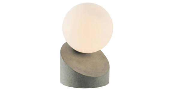 LED-TISCHLEUCHTE 10/16 cm - Dunkelgrau/Weiß, Design, Glas/Metall (10/16cm) - Novel