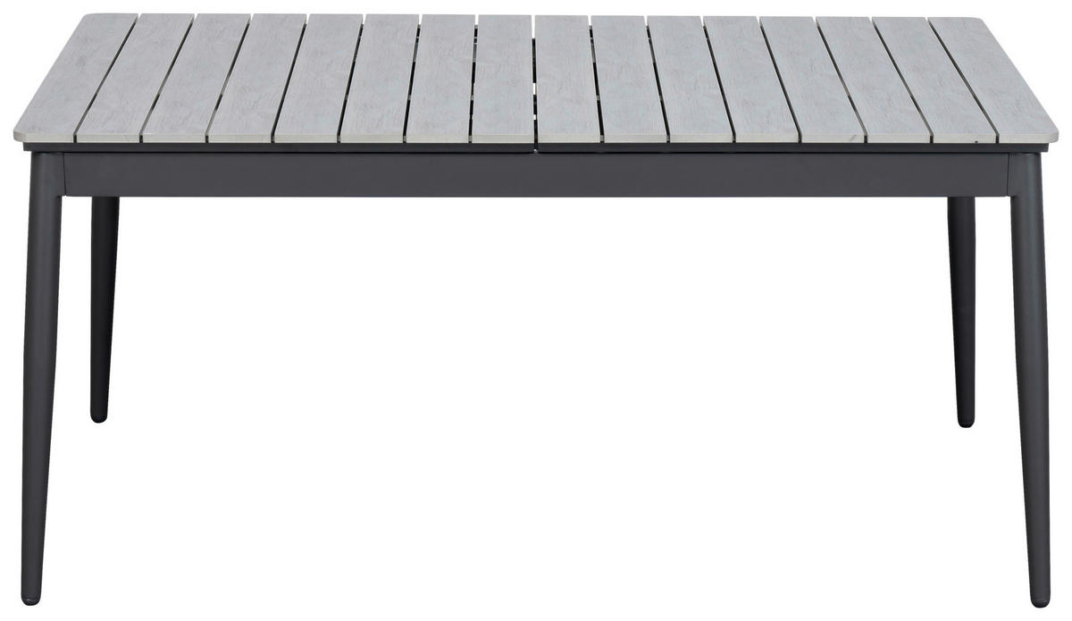GARTENTISCH 160-240/90/78 cm Metall, Kunststoff rechteckig  - Anthrazit/Grau, MODERN, Kunststoff/Metall (160-240/90/78cm) - Ambia Garden