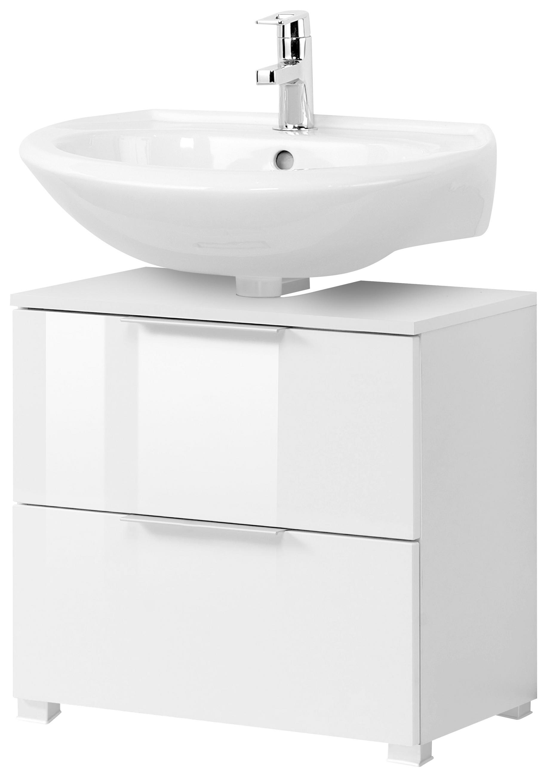 WASCHBECKENUNTERSCHRANK 60/54/35 cm  - Silberfarben/Alufarben, Design, Holzwerkstoff/Kunststoff (60/54/35cm) - Xora