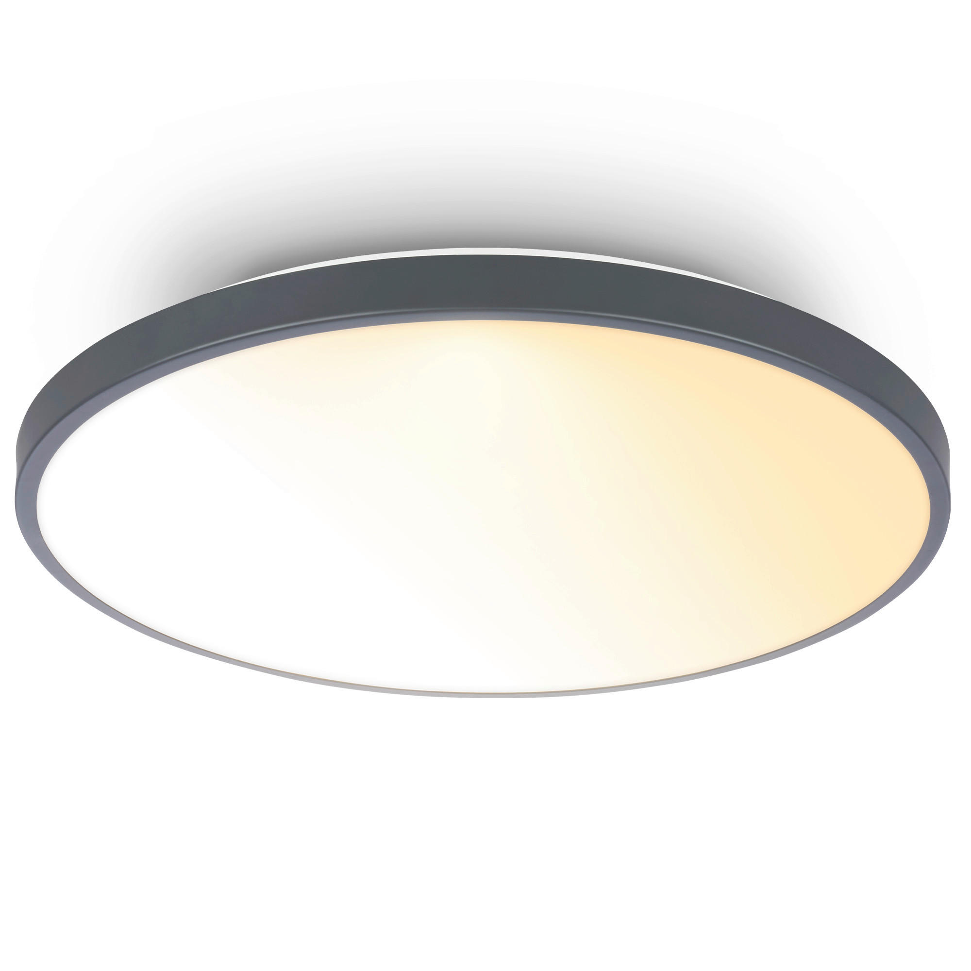 LED PLAFONJERA COMPETO  - antracit, Osnovno, metal/plastika (38/6,5cm)