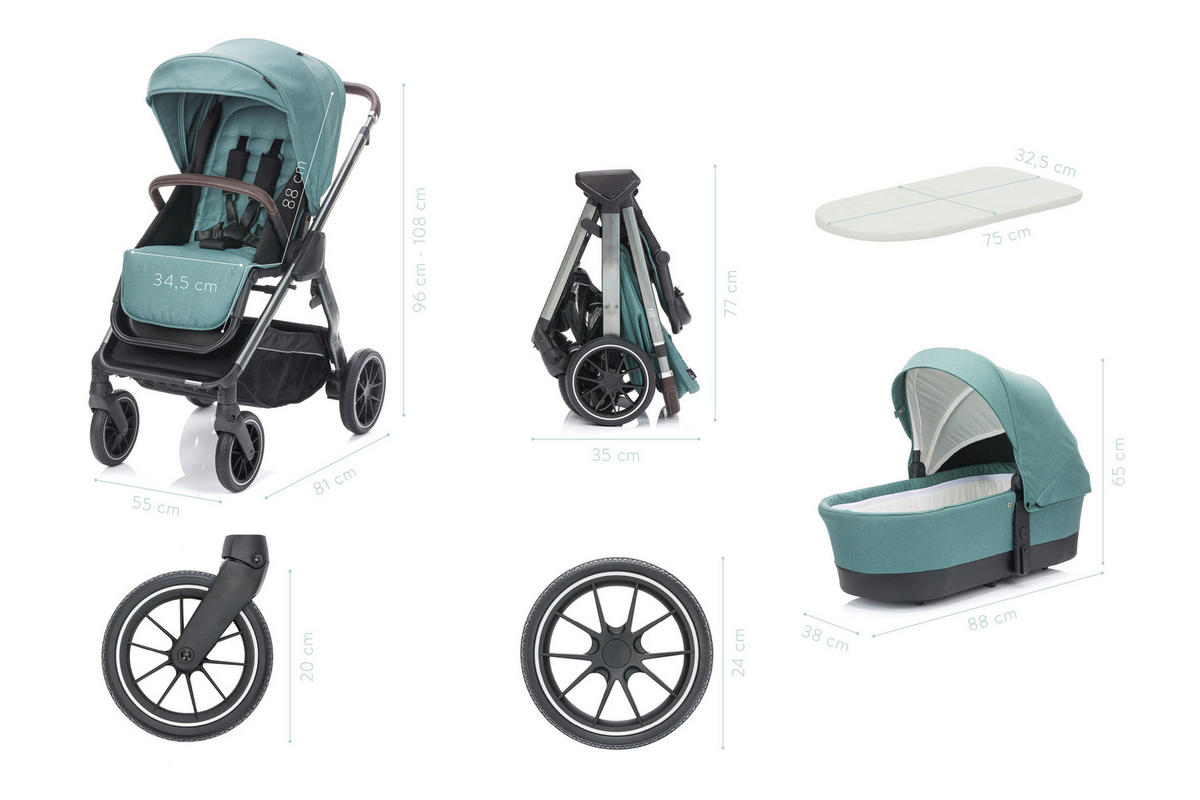 DEČJA KOLICA - SET  Fill Puma  - Osnovno, metal/plastika (55/108/81cm) - Fillikid