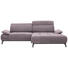 WOHNLANDSCHAFT in Textil Rosa, Altrosa - Schwarz/Altrosa, Design, Textil/Metall (270/175cm) - Carryhome WOHNLANDSCHAFT in Textil Rosa, Altrosa - Schwarz/Altrosa, Design, Textil/Metall (270/175cm) - Carryhome