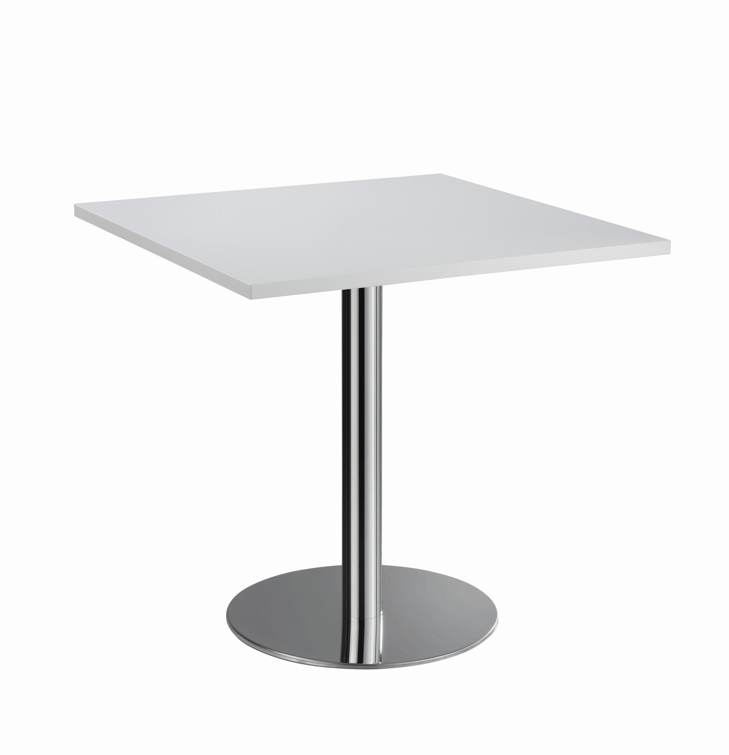 KONFERENZTISCH 80/80/75,5 cm  - Chromfarben/Grau, KONVENTIONELL, Holzwerkstoff/Metall (80/80/75,5cm) - Venda