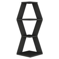 NÁSTENNÁ POLICA, antracitová, 30/86/30 cm - antracitová, Design, kompozitné drevo (30/86/30cm) - Livetastic