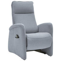 FERNSEHSESSEL in Chenille Hellblau  - Hellblau, Konventionell, Textil (79/114/87-176cm) - Valdera