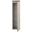 MIDISCHRANK 30,2/116,6/32,5 cm  - Eichefarben, Design, Glas/Holzwerkstoff (30,2/116,6/32,5cm) - Novel