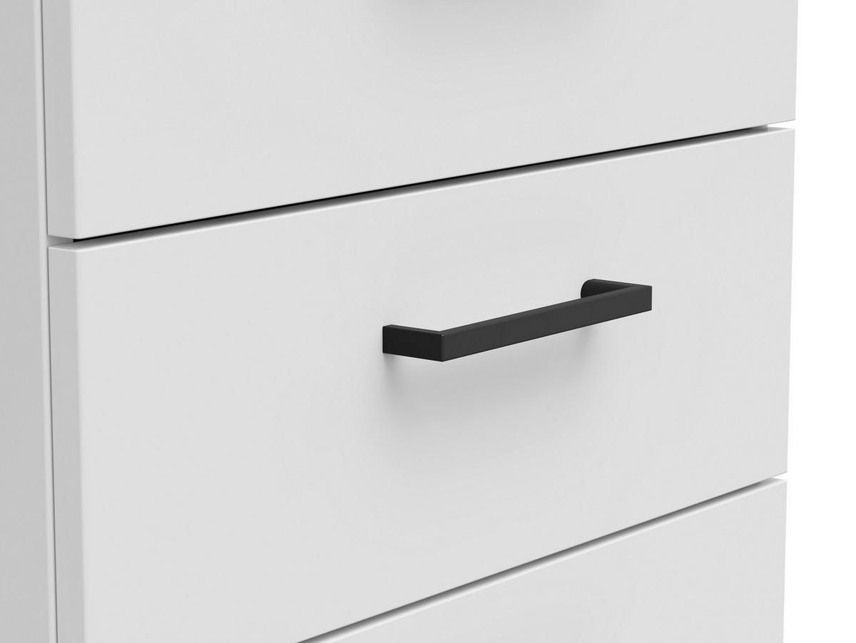 KOMMODE 45/115/40 cm  in Weiss  - Weiss/Anthrazit, Modern, Holzwerkstoff/Kunststoff (45/115/40cm) - Carryhome