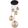 HÄNGELEUCHTE 62/135 cm  - Bernsteinfarben, Trend, Glas/Metall (62/135cm) - Novel