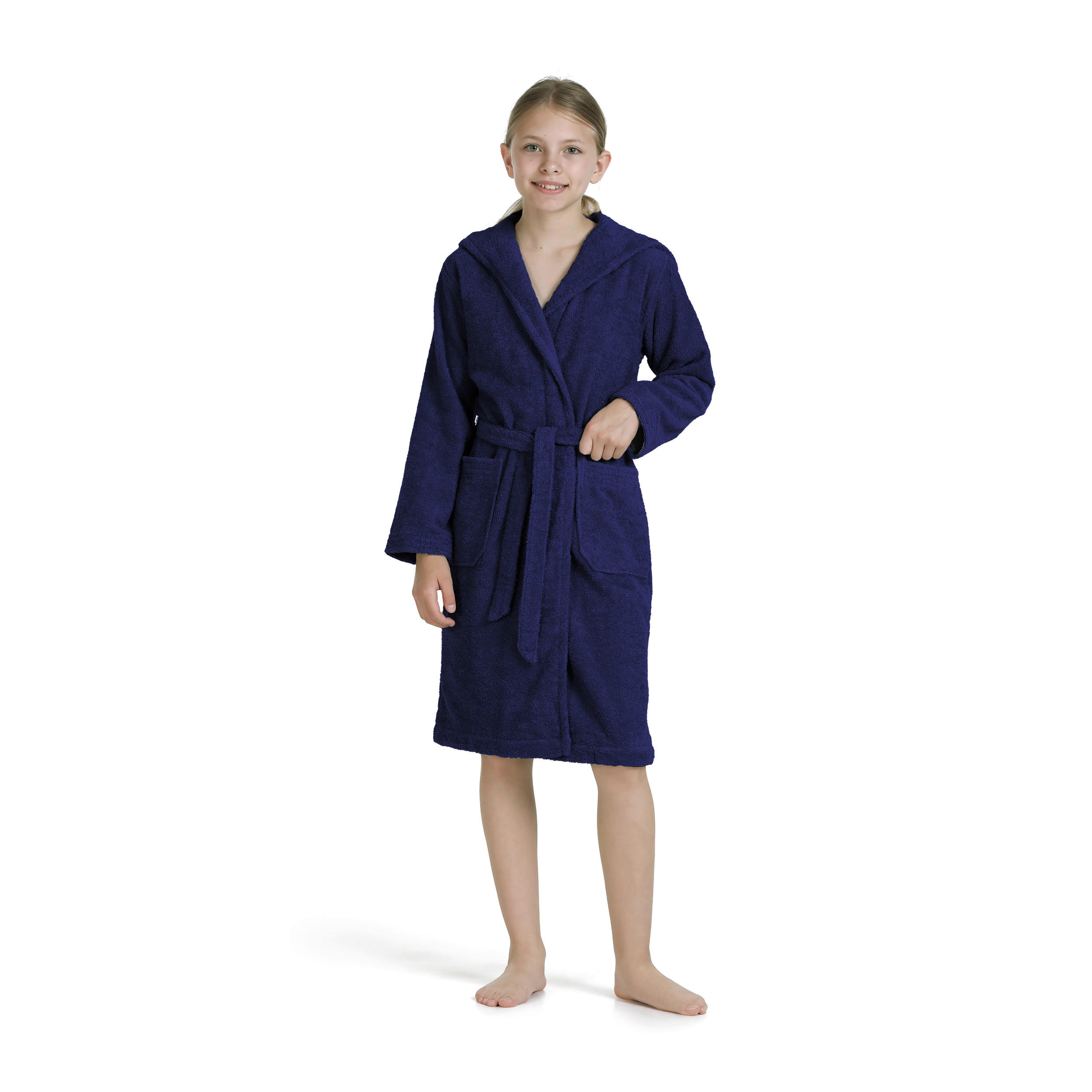 KINDERBADEMANTEL 140  - Dunkelblau, Basics, Textil (140null) - Moeve