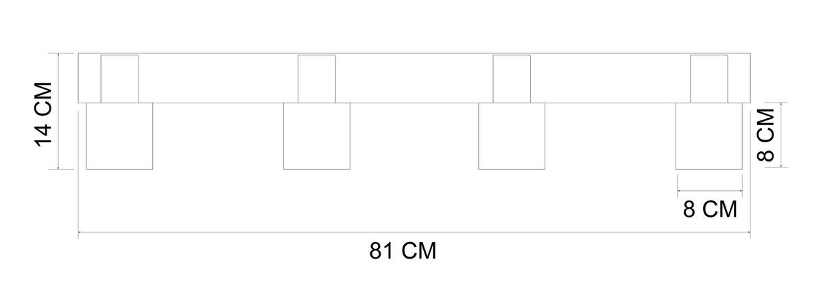 DECKENLEUCHTE 81/11,5/12,5 cm   - Weiß, Trend, Textil/Metall (81/11,5/12,5cm) - Novel
