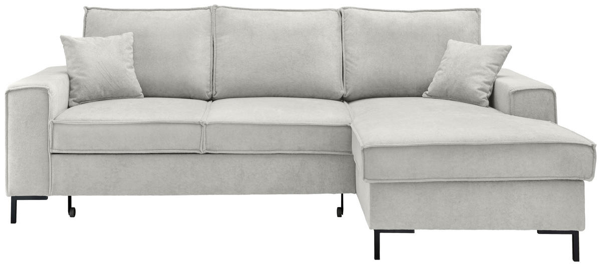 KUTNA GARNITURA tekstil  bež   - bež/crna, Moderno, tekstil/metal (240/150cm) - Livetastic