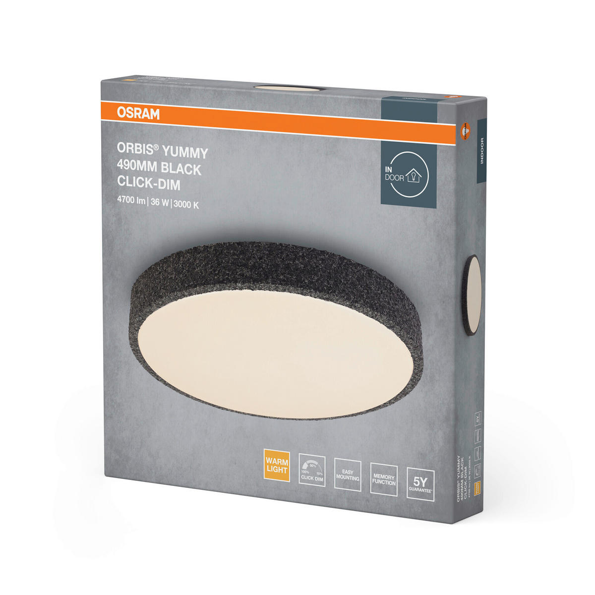 LED-DECKENLEUCHTE 49/7 cm   - Basics, Metall (49/7cm) - Osram