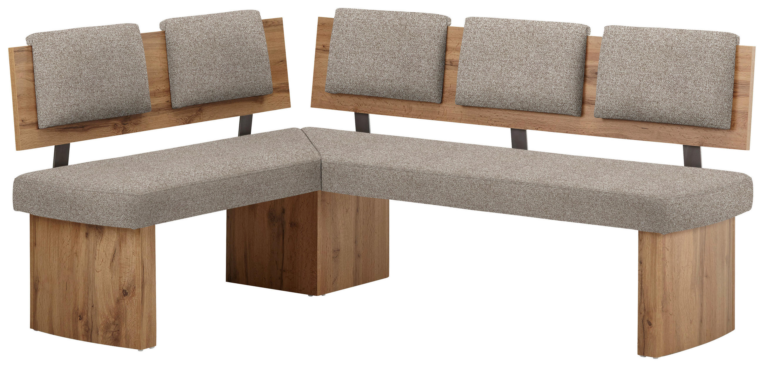 ECKBANK 140/180 cm  in Eichefarben, Hellbraun  - Hellbraun/Eichefarben, KONVENTIONELL, Holzwerkstoff/Textil (140/180cm) - Cantus
