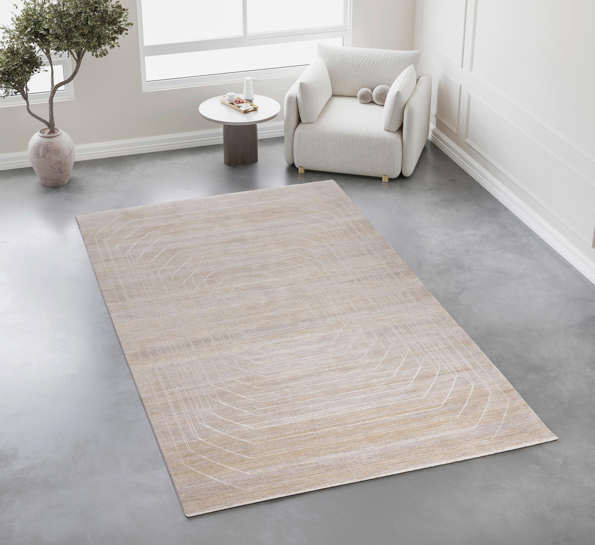 WEBTEPPICH 80/150 cm Miro Ecru  - Ecru, Design, Textil (80/150cm) - Dieter Knoll