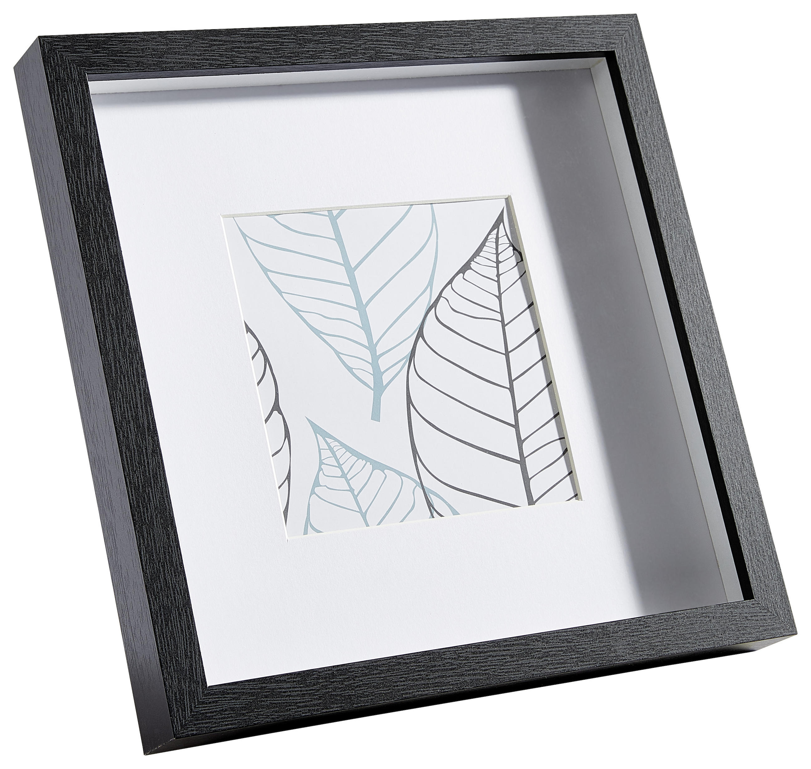 BILDERRAHMEN - Schwarz, Basics, Glas/Holz (23/23/3cm)