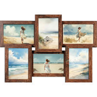 KOLLÁZS KÉPKERET barna  - barna, Basics, faalapú anyag (32,5/3,8/46cm)