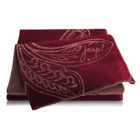 WOHNDECKE JOOP! HW 2025/26 150/200 cm  - Taupe/Dunkelrot, Design, Textil (150/200cm) - Joop!