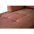 WOHNLANDSCHAFT Rot Chenille  - Rot/Schwarz, KONVENTIONELL, Textil/Metall (160/340/188cm) - Xora