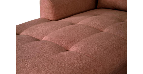 WOHNLANDSCHAFT Rot Chenille  - Rot/Schwarz, KONVENTIONELL, Textil/Metall (160/340/188cm) - Xora