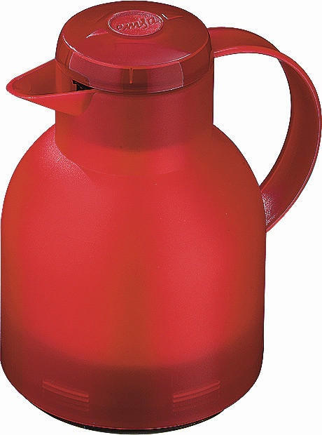 ISOLIERKANNE SAMBA 1 L  - Rot, Basics, Kunststoff (1l) - Emsa