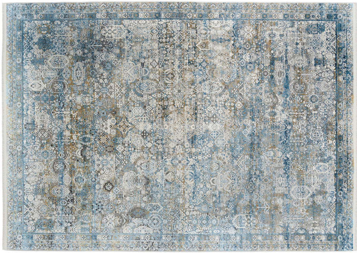 WEBTEPPICH 240/340 cm Toulon Blau, Grau  - Blau/Grau, Design, Textil (240/340cm) - Dieter Knoll