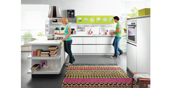 EINBAUKÜCHE   - Weiß, Design, Holzwerkstoff - Novel