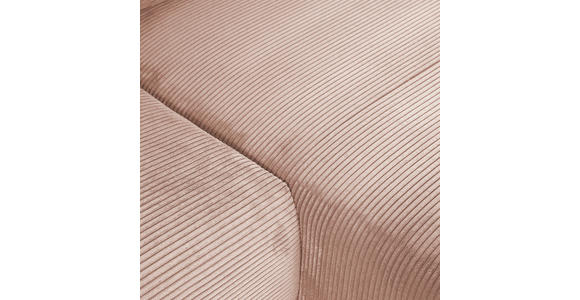 ECKSOFA Altrosa Cord  - Schwarz/Altrosa, KONVENTIONELL, Kunststoff/Textil (266/180cm) - Carryhome
