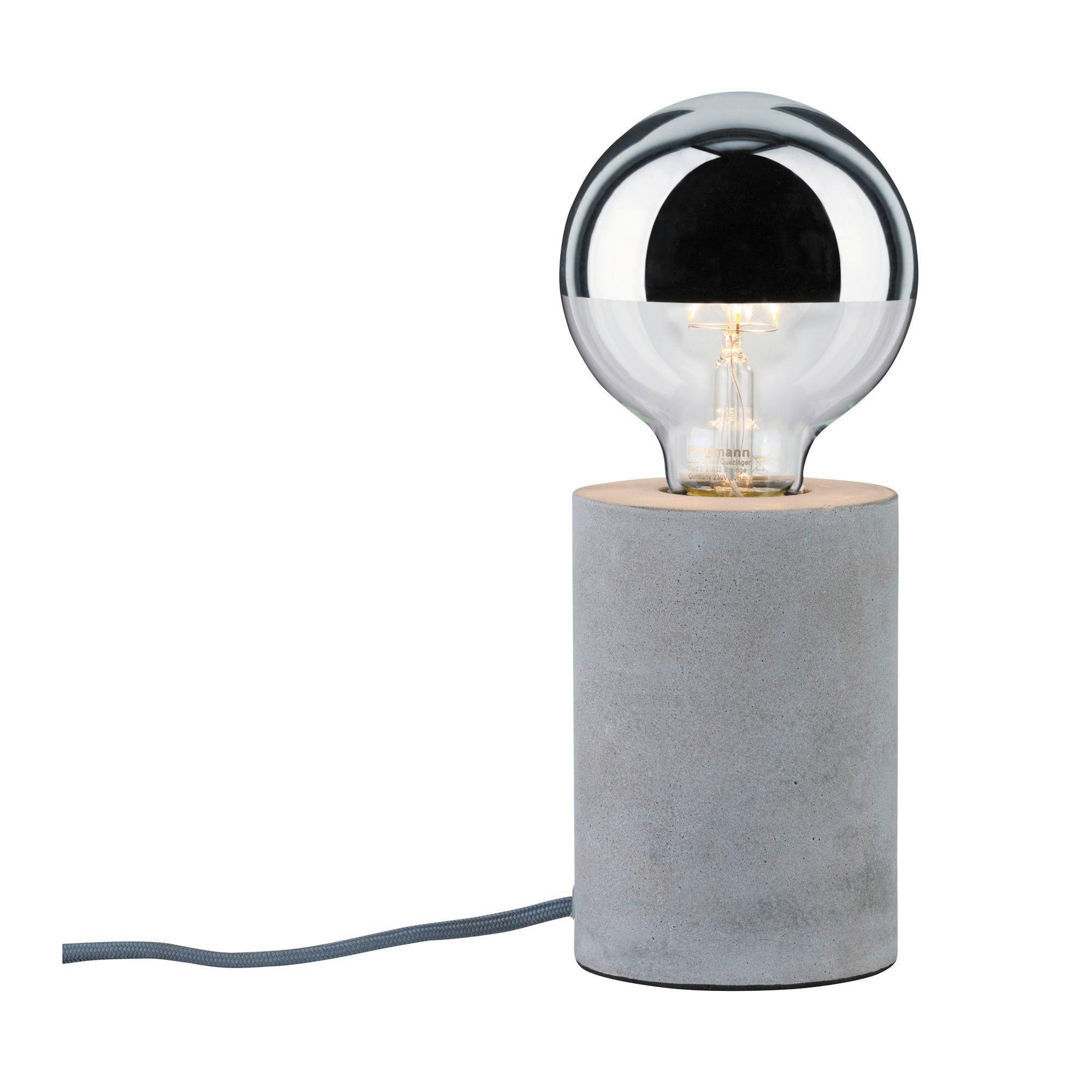 TISCHLEUCHTE 22/13 cm   - Grau, Design, Stein (22/13cm) - Paulmann