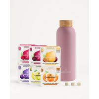 Starter Set Microdrink Steel 600 L  - Pink, Trend, Naturmaterialien/Metall (600ml) - waterdrop
