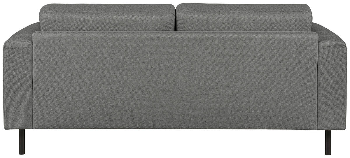 3-SITS SOFFA i grå  - svart/grå, Design, metall/trä (213,5/78/90cm) - Pure Home Comfort