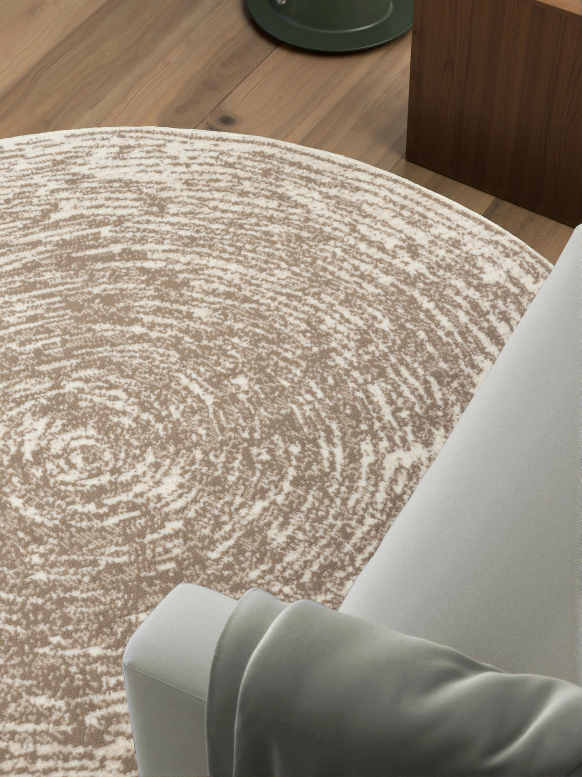 WEBTEPPICH 120 cm Gloria Creme, Beige  - Beige/Creme, Design, Kunststoff/Textil (120cm)